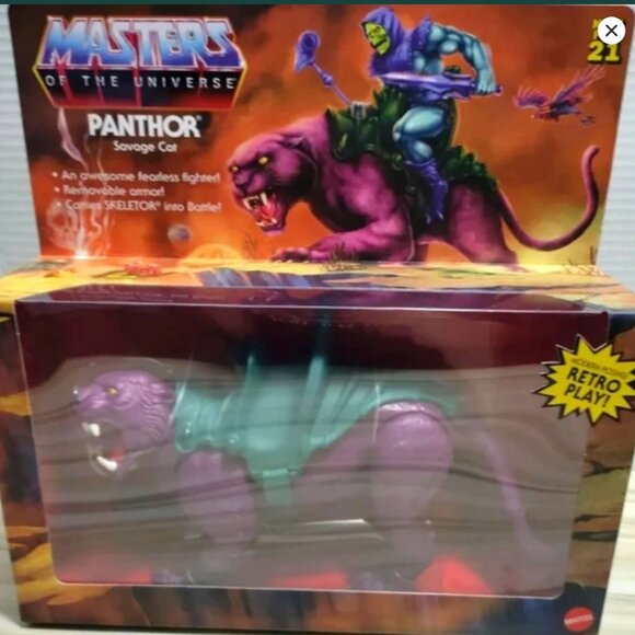 Masters of the Universe Origins Panthor Savage Cat Collectible Action Figure - Picture 1 of 2